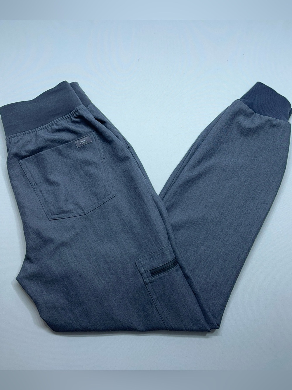 Figs HW Zamora Scrub Pants Womens XS High Waist Heather Gray Joggers 29” Inseam
